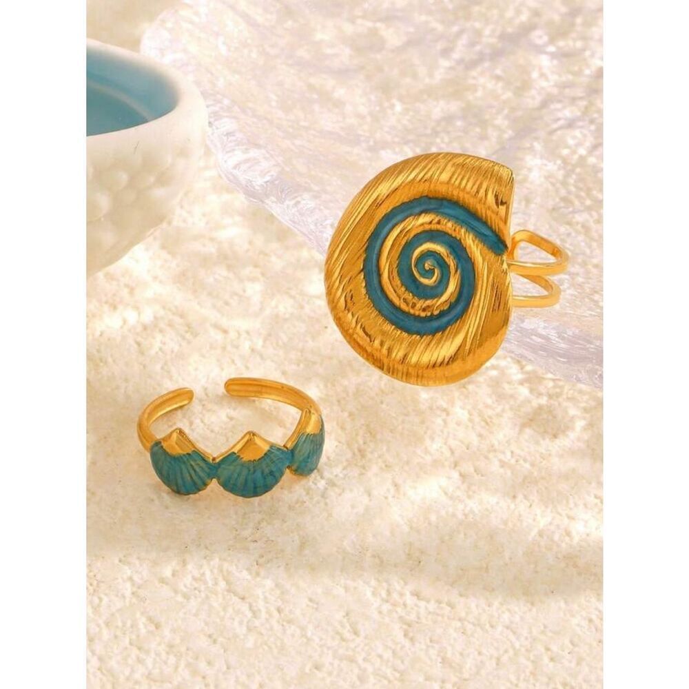 Shell ring set #2563 - Picture 4 of 5
